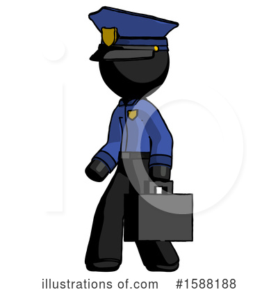Royalty-Free (RF) Black Design Mascot Clipart Illustration by Leo Blanchette - Stock Sample #1588188