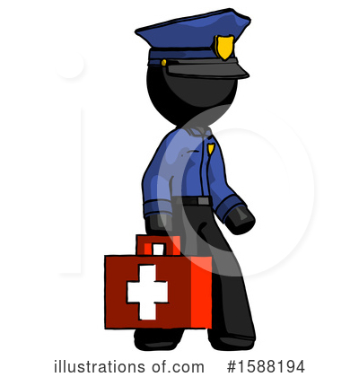 Royalty-Free (RF) Black Design Mascot Clipart Illustration by Leo Blanchette - Stock Sample #1588194