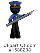 Black Design Mascot Clipart #1588208 by Leo Blanchette