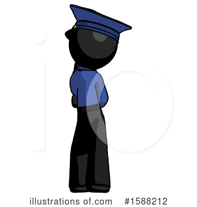 Royalty-Free (RF) Black Design Mascot Clipart Illustration by Leo Blanchette - Stock Sample #1588212