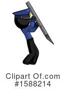Black Design Mascot Clipart #1588214 by Leo Blanchette