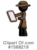 Black Design Mascot Clipart #1588219 by Leo Blanchette