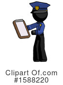 Black Design Mascot Clipart #1588220 by Leo Blanchette