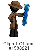 Black Design Mascot Clipart #1588221 by Leo Blanchette