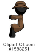 Black Design Mascot Clipart #1588251 by Leo Blanchette