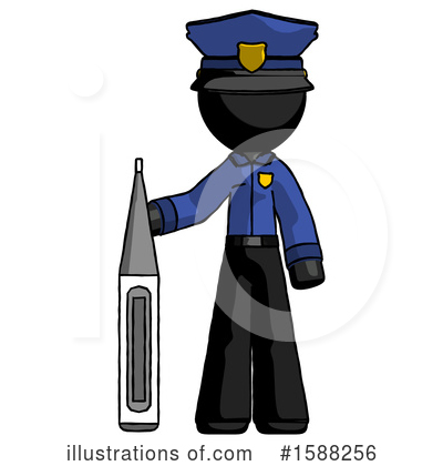 Royalty-Free (RF) Black Design Mascot Clipart Illustration by Leo Blanchette - Stock Sample #1588256