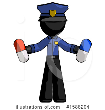 Royalty-Free (RF) Black Design Mascot Clipart Illustration by Leo Blanchette - Stock Sample #1588264