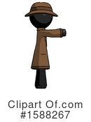 Black Design Mascot Clipart #1588267 by Leo Blanchette