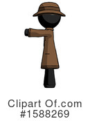 Black Design Mascot Clipart #1588269 by Leo Blanchette