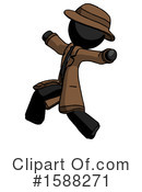 Black Design Mascot Clipart #1588271 by Leo Blanchette