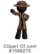 Black Design Mascot Clipart #1588275 by Leo Blanchette