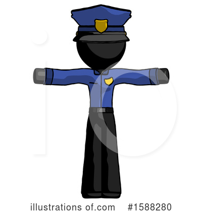 Royalty-Free (RF) Black Design Mascot Clipart Illustration by Leo Blanchette - Stock Sample #1588280