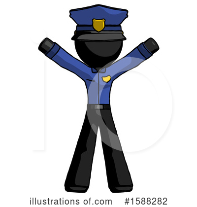 Royalty-Free (RF) Black Design Mascot Clipart Illustration by Leo Blanchette - Stock Sample #1588282