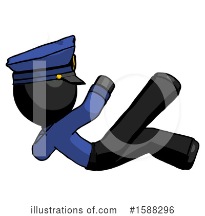 Royalty-Free (RF) Black Design Mascot Clipart Illustration by Leo Blanchette - Stock Sample #1588296