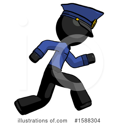 Royalty-Free (RF) Black Design Mascot Clipart Illustration by Leo Blanchette - Stock Sample #1588304