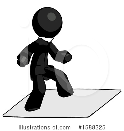 Royalty-Free (RF) Black Design Mascot Clipart Illustration by Leo Blanchette - Stock Sample #1588325