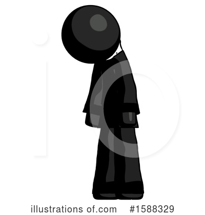 Royalty-Free (RF) Black Design Mascot Clipart Illustration by Leo Blanchette - Stock Sample #1588329