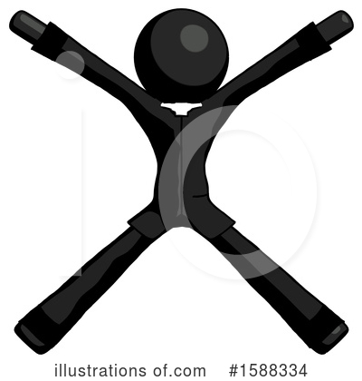 Royalty-Free (RF) Black Design Mascot Clipart Illustration by Leo Blanchette - Stock Sample #1588334