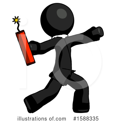 Royalty-Free (RF) Black Design Mascot Clipart Illustration by Leo Blanchette - Stock Sample #1588335