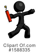 Black Design Mascot Clipart #1588335 by Leo Blanchette