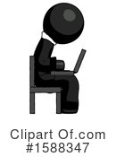 Black Design Mascot Clipart #1588347 by Leo Blanchette