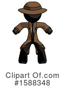 Black Design Mascot Clipart #1588348 by Leo Blanchette