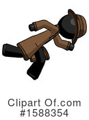 Black Design Mascot Clipart #1588354 by Leo Blanchette