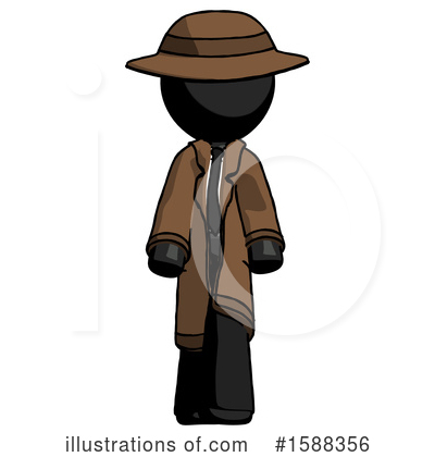 Royalty-Free (RF) Black Design Mascot Clipart Illustration by Leo Blanchette - Stock Sample #1588356