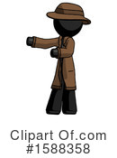 Black Design Mascot Clipart #1588358 by Leo Blanchette