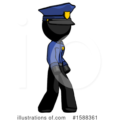 Royalty-Free (RF) Black Design Mascot Clipart Illustration by Leo Blanchette - Stock Sample #1588361