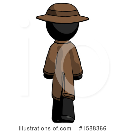 Royalty-Free (RF) Black Design Mascot Clipart Illustration by Leo Blanchette - Stock Sample #1588366