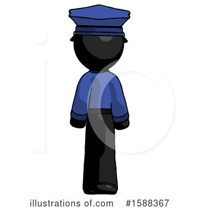 Royalty-Free (RF) Black Design Mascot Clipart Illustration by Leo Blanchette - Stock Sample #1588367