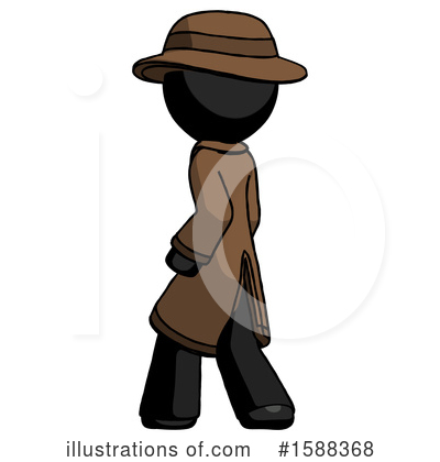 Royalty-Free (RF) Black Design Mascot Clipart Illustration by Leo Blanchette - Stock Sample #1588368