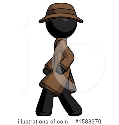 Royalty-Free (RF) Black Design Mascot Clipart Illustration by Leo Blanchette - Stock Sample #1588370