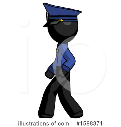 Royalty-Free (RF) Black Design Mascot Clipart Illustration by Leo Blanchette - Stock Sample #1588371