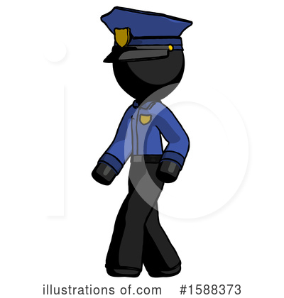 Royalty-Free (RF) Black Design Mascot Clipart Illustration by Leo Blanchette - Stock Sample #1588373