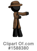 Black Design Mascot Clipart #1588380 by Leo Blanchette