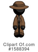 Black Design Mascot Clipart #1588394 by Leo Blanchette