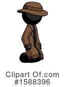 Black Design Mascot Clipart #1588396 by Leo Blanchette
