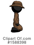 Black Design Mascot Clipart #1588398 by Leo Blanchette