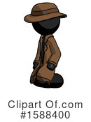 Black Design Mascot Clipart #1588400 by Leo Blanchette