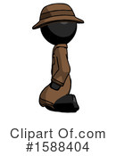 Black Design Mascot Clipart #1588404 by Leo Blanchette