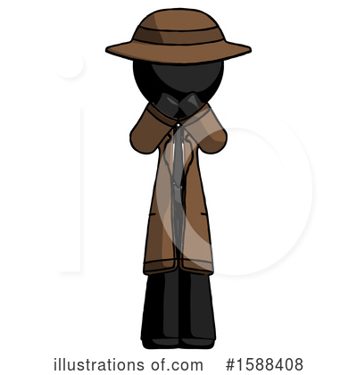 Royalty-Free (RF) Black Design Mascot Clipart Illustration by Leo Blanchette - Stock Sample #1588408
