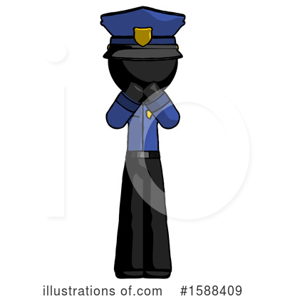 Royalty-Free (RF) Black Design Mascot Clipart Illustration by Leo Blanchette - Stock Sample #1588409