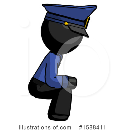 Royalty-Free (RF) Black Design Mascot Clipart Illustration by Leo Blanchette - Stock Sample #1588411