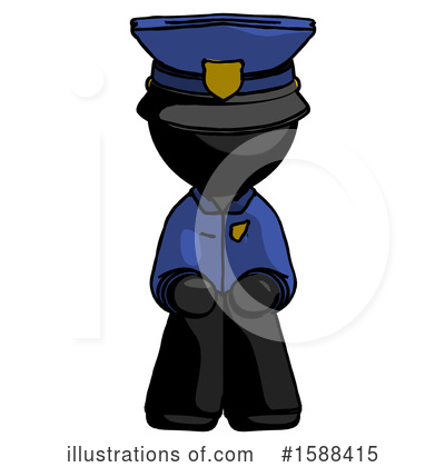 Royalty-Free (RF) Black Design Mascot Clipart Illustration by Leo Blanchette - Stock Sample #1588415