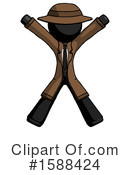 Black Design Mascot Clipart #1588424 by Leo Blanchette