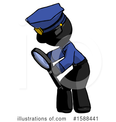 Royalty-Free (RF) Black Design Mascot Clipart Illustration by Leo Blanchette - Stock Sample #1588441