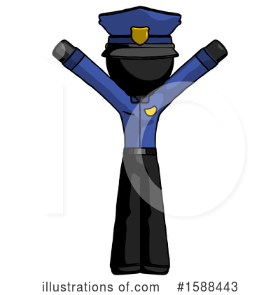 Royalty-Free (RF) Black Design Mascot Clipart Illustration by Leo Blanchette - Stock Sample #1588443