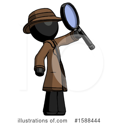 Royalty-Free (RF) Black Design Mascot Clipart Illustration by Leo Blanchette - Stock Sample #1588444